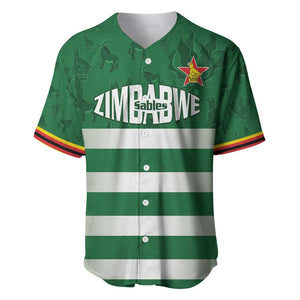 Rugby Zimbabwe Custom Baseball Jersey Go Champions Sables - African Pride