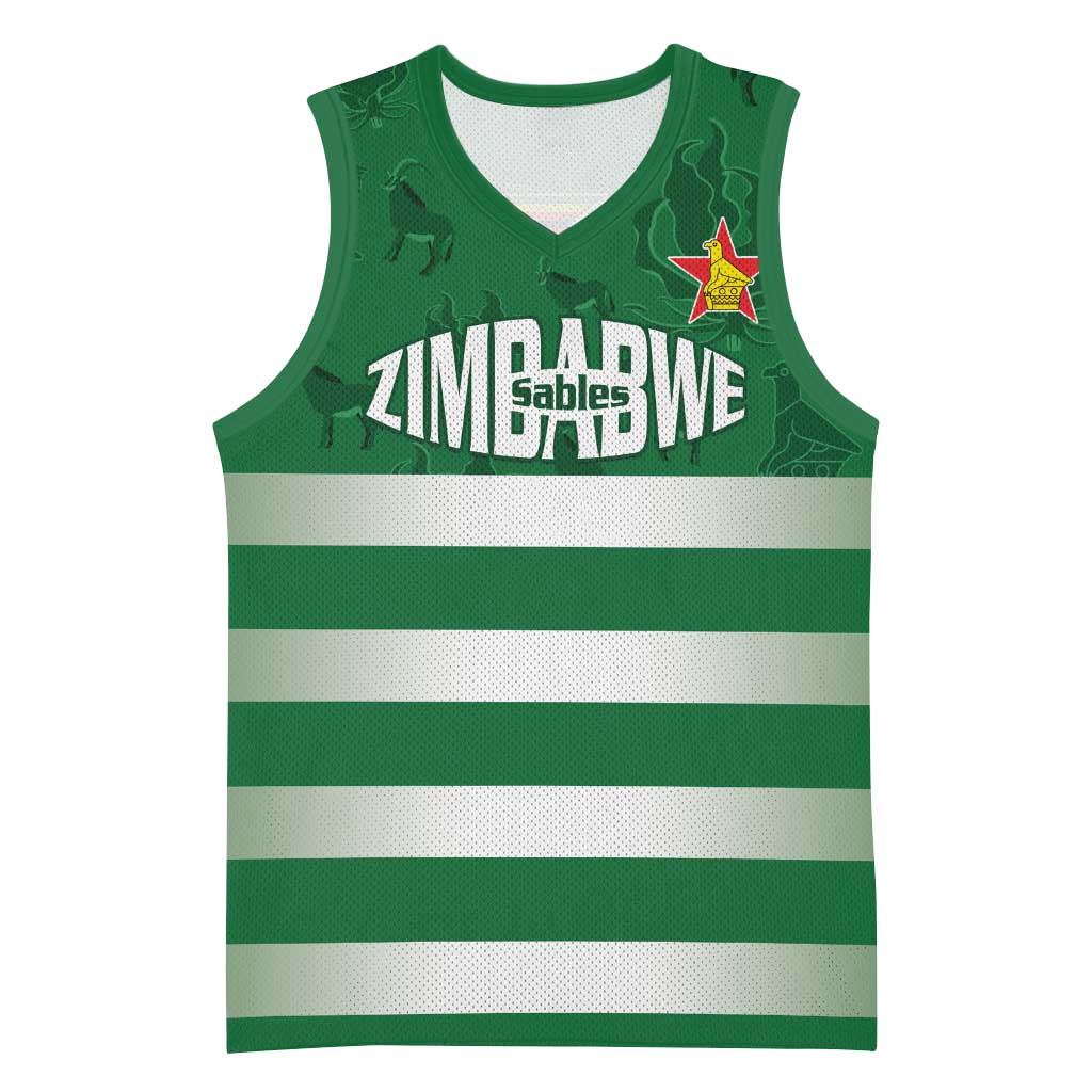 Rugby Zimbabwe Custom Basketball Jersey Go Champions Sables - African Pride