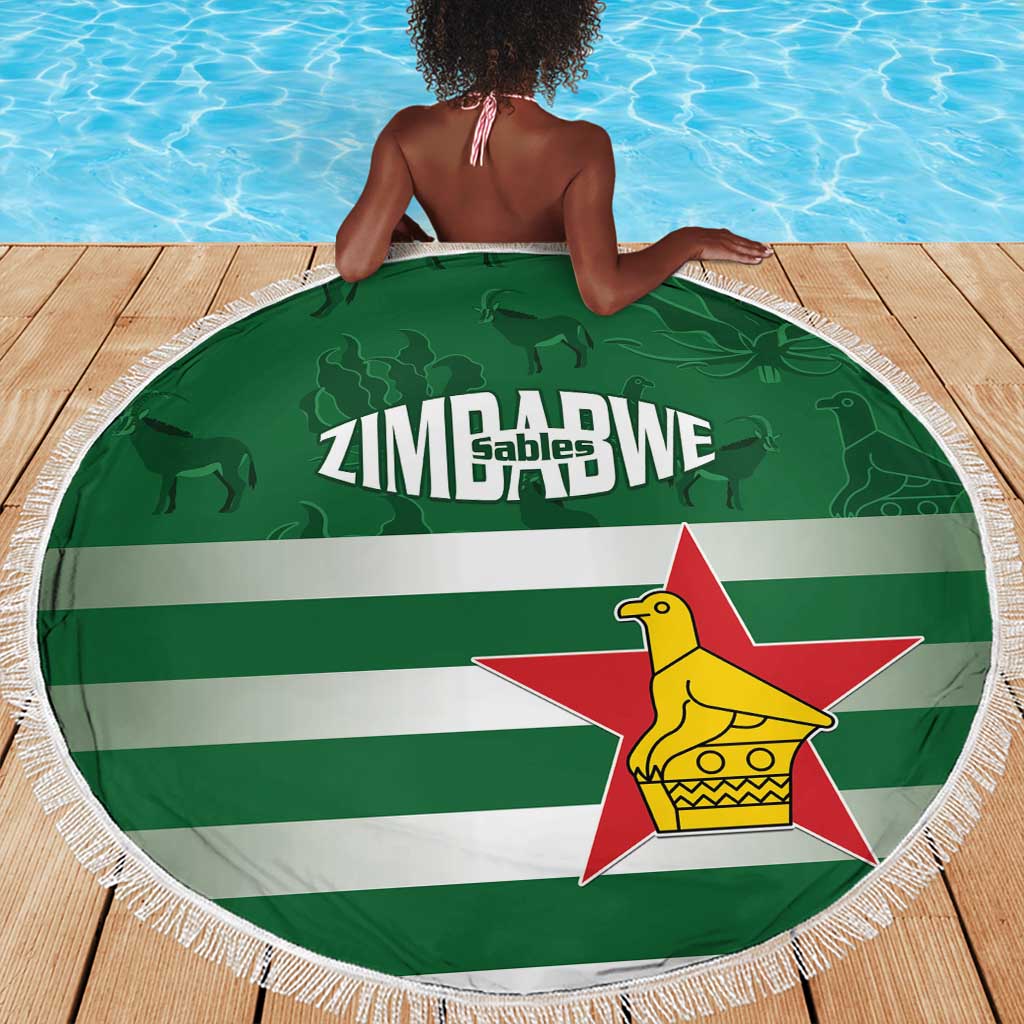 Rugby Zimbabwe Beach Blanket Go Champions Sables - African Pride