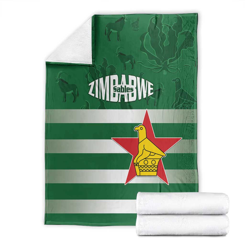 Rugby Zimbabwe Blanket Go Champions Sables - African Pride