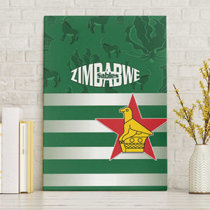 Rugby Zimbabwe Canvas Wall Art Go Champions Sables - African Pride