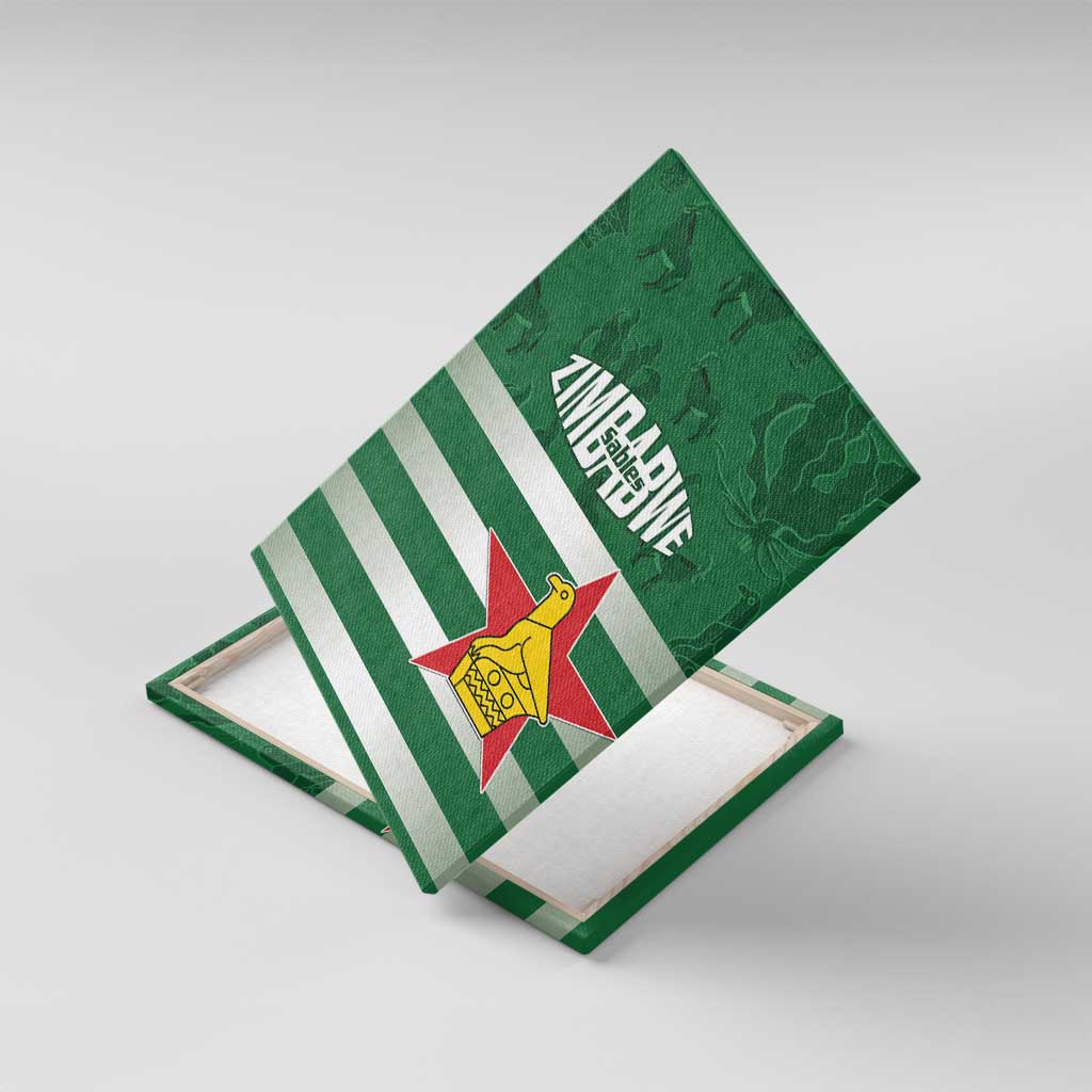 Rugby Zimbabwe Canvas Wall Art Go Champions Sables - African Pride