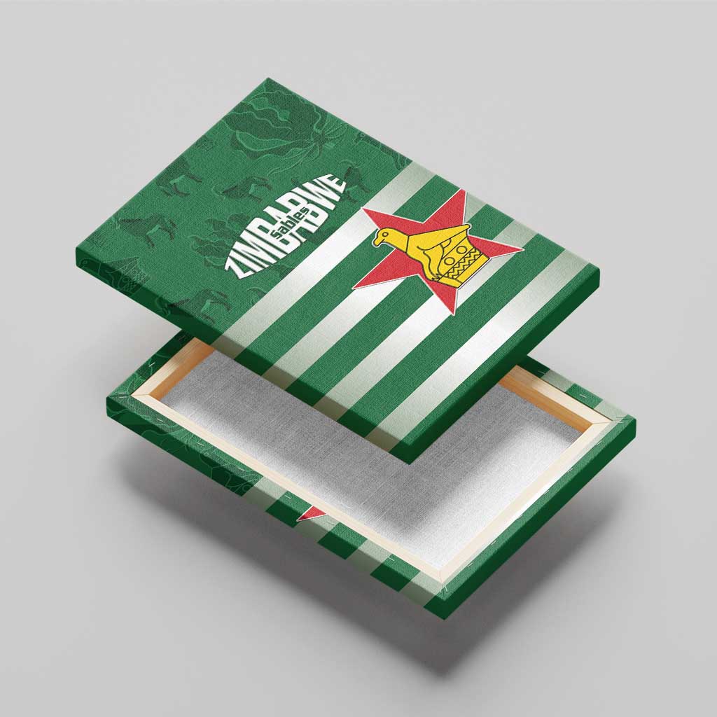 Rugby Zimbabwe Canvas Wall Art Go Champions Sables - African Pride