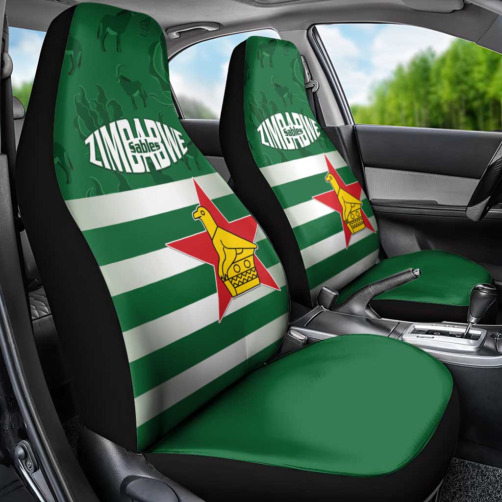 Rugby Zimbabwe Car Seat Cover Go Champions Sables - African Pride