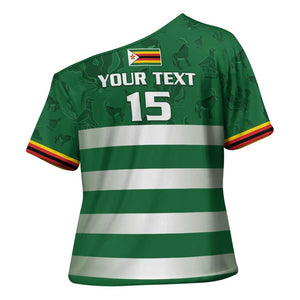 Rugby Zimbabwe Custom Cross Shoulder Shirt Go Champions Sables