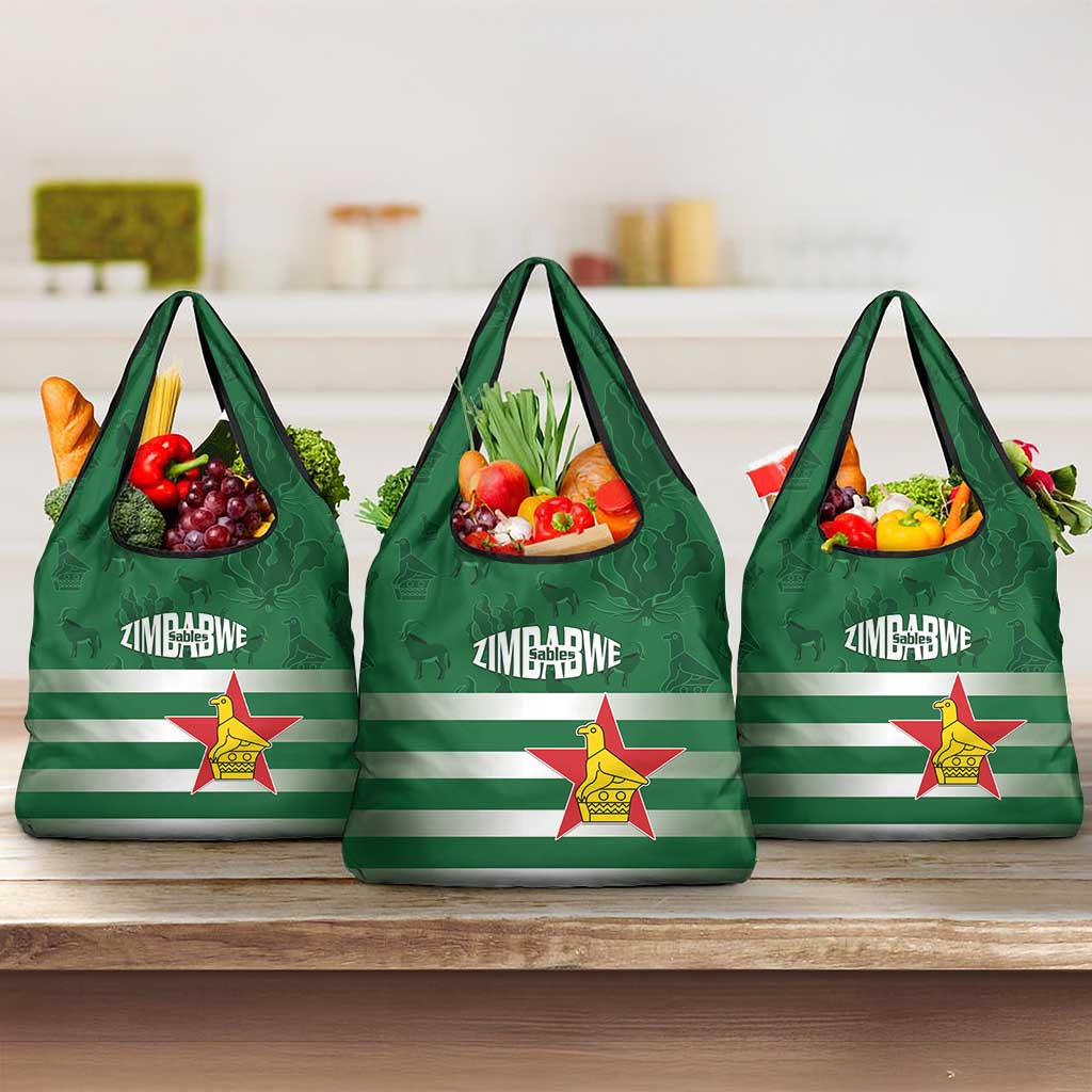 Rugby Zimbabwe Grocery Bag Go Champions Sables - African Pride