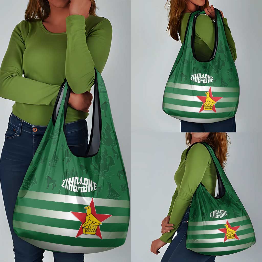 Rugby Zimbabwe Grocery Bag Go Champions Sables - African Pride