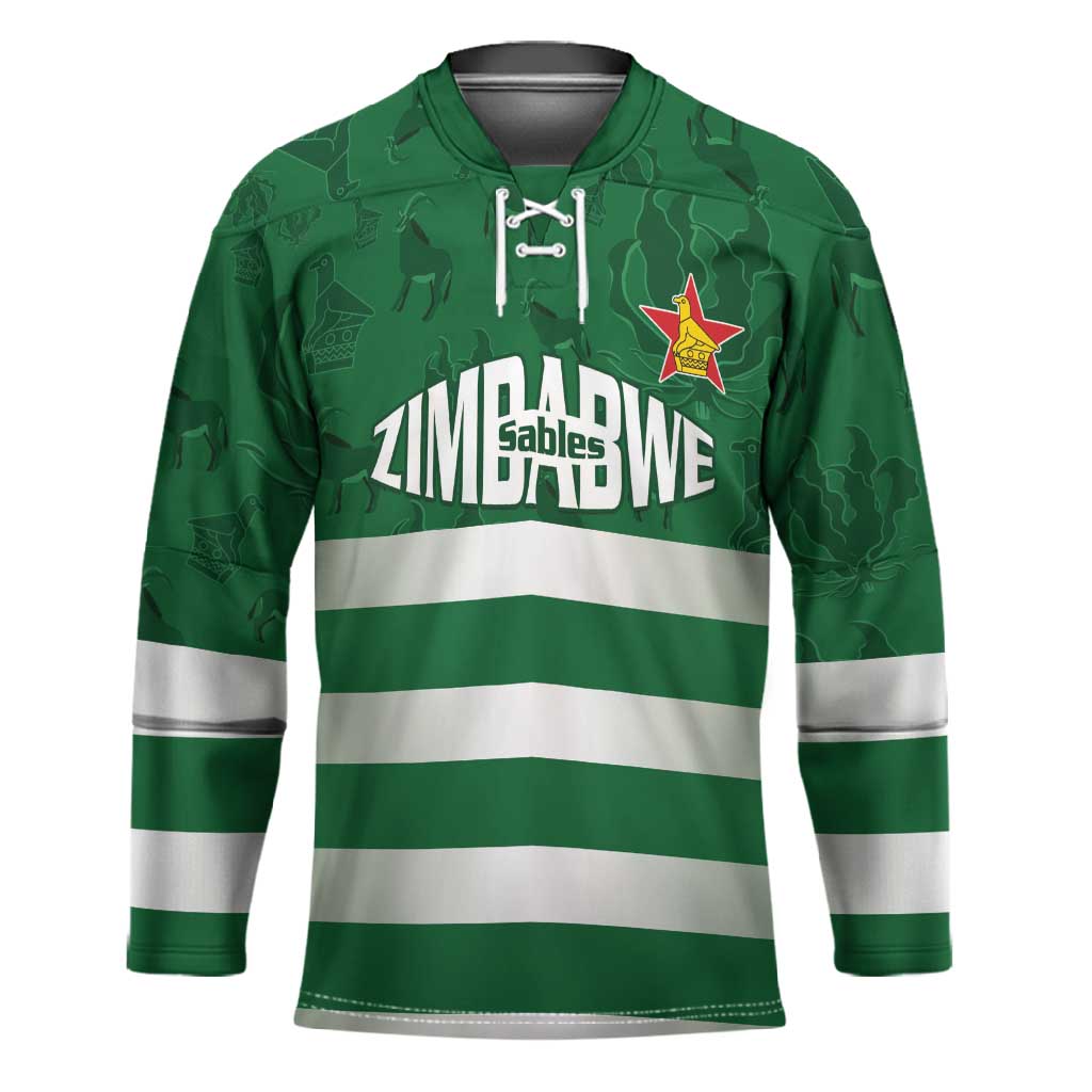 Rugby Zimbabwe Custom Hockey Jersey Go Champions Sables