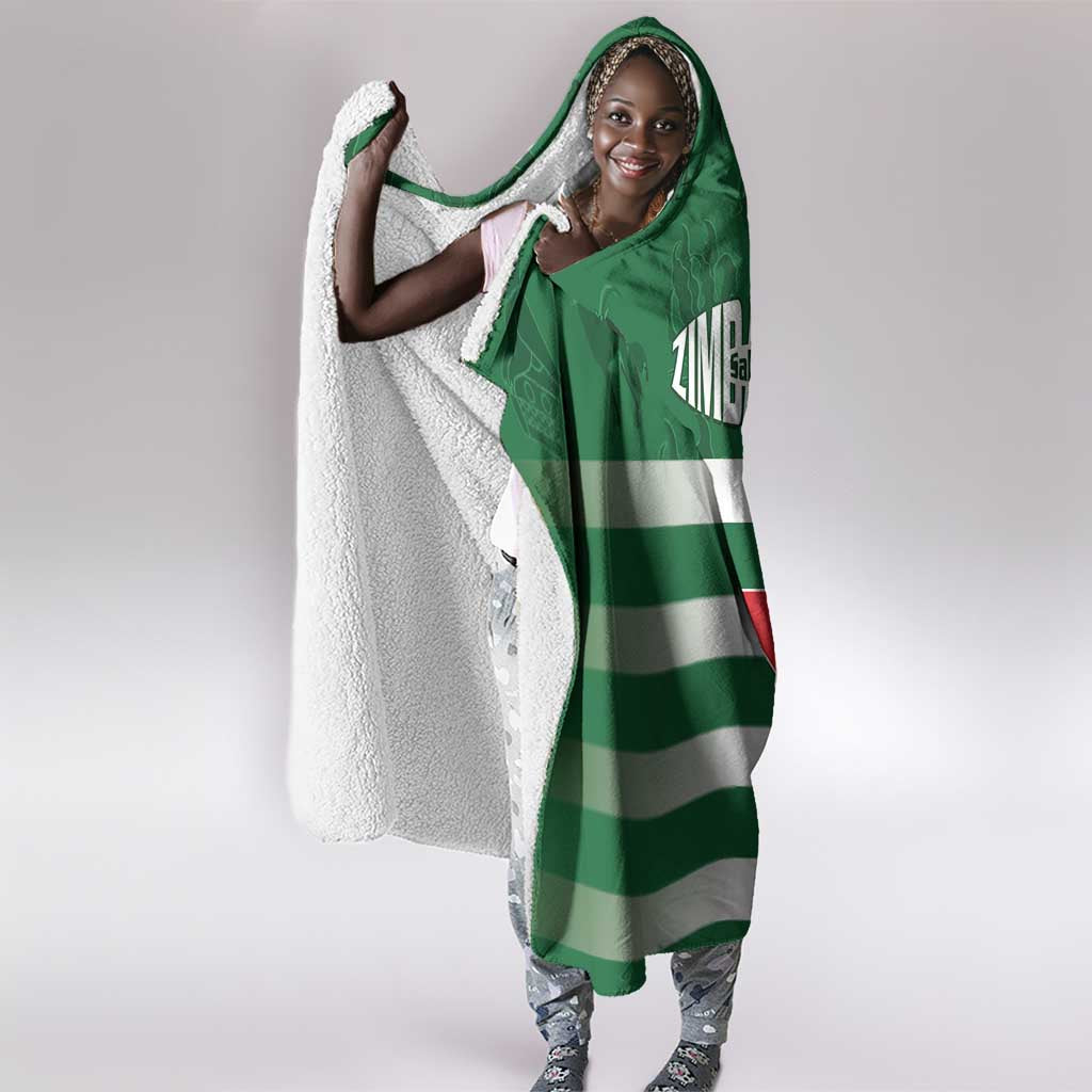 Rugby Zimbabwe Hooded Blanket Go Champions Sables - African Pride