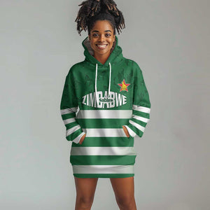 Rugby Zimbabwe Custom Hoodie Dress Go Champions Sables - African Pride