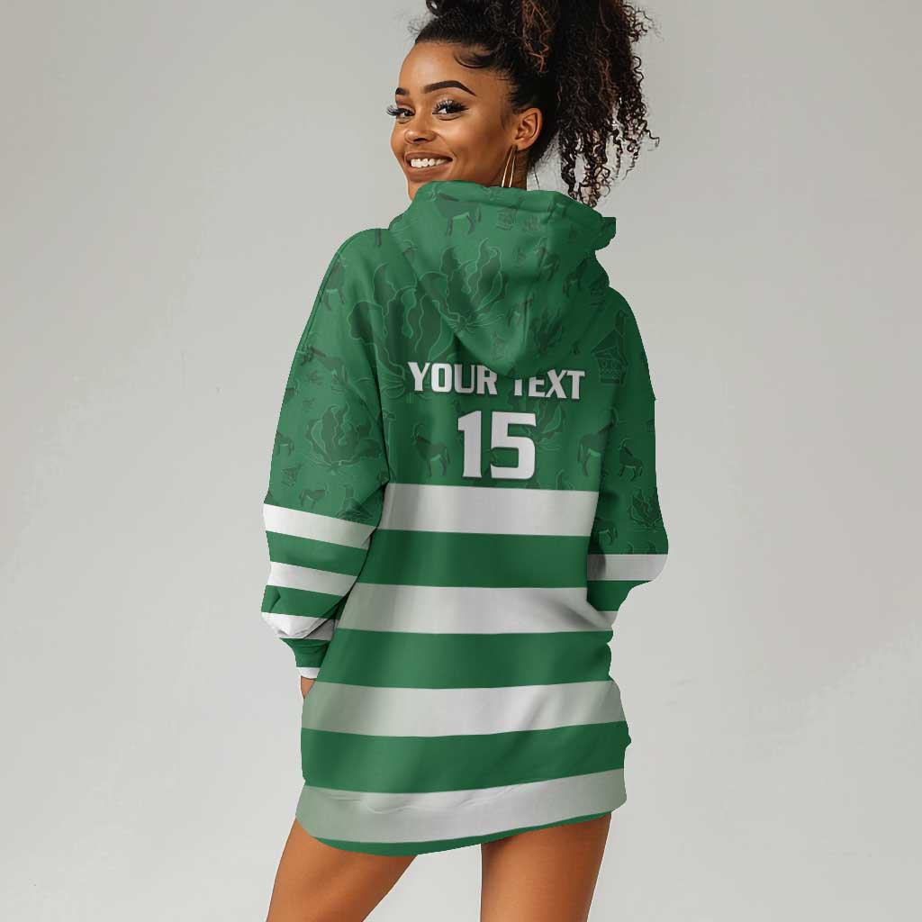 Rugby Zimbabwe Custom Hoodie Dress Go Champions Sables - African Pride