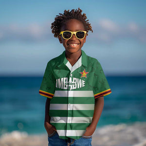 Rugby Zimbabwe Custom Kid Hawaiian Shirt Go Champions Sables - African Pride