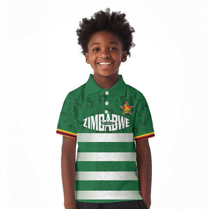 Rugby Zimbabwe Custom Kid Polo Shirt Go Champions Sables - African Pride