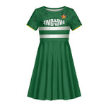 Rugby Zimbabwe Custom Kid Short Sleeve Dress Go Champions Sables - African Pride
