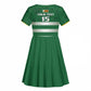 Rugby Zimbabwe Custom Kid Short Sleeve Dress Go Champions Sables - African Pride