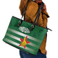 Rugby Zimbabwe Leather Tote Bag Go Champions Sables - African Pride