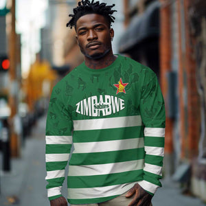 Rugby Zimbabwe Custom Long Sleeve Shirt Go Champions Sables - African Pride