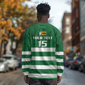 Rugby Zimbabwe Custom Long Sleeve Shirt Go Champions Sables - African Pride