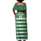 Rugby Zimbabwe Custom Off Shoulder Maxi Dress Go Champions Sables - African Pride