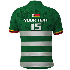 Rugby Zimbabwe Custom Polo Shirt Go Champions Sables - African Pride