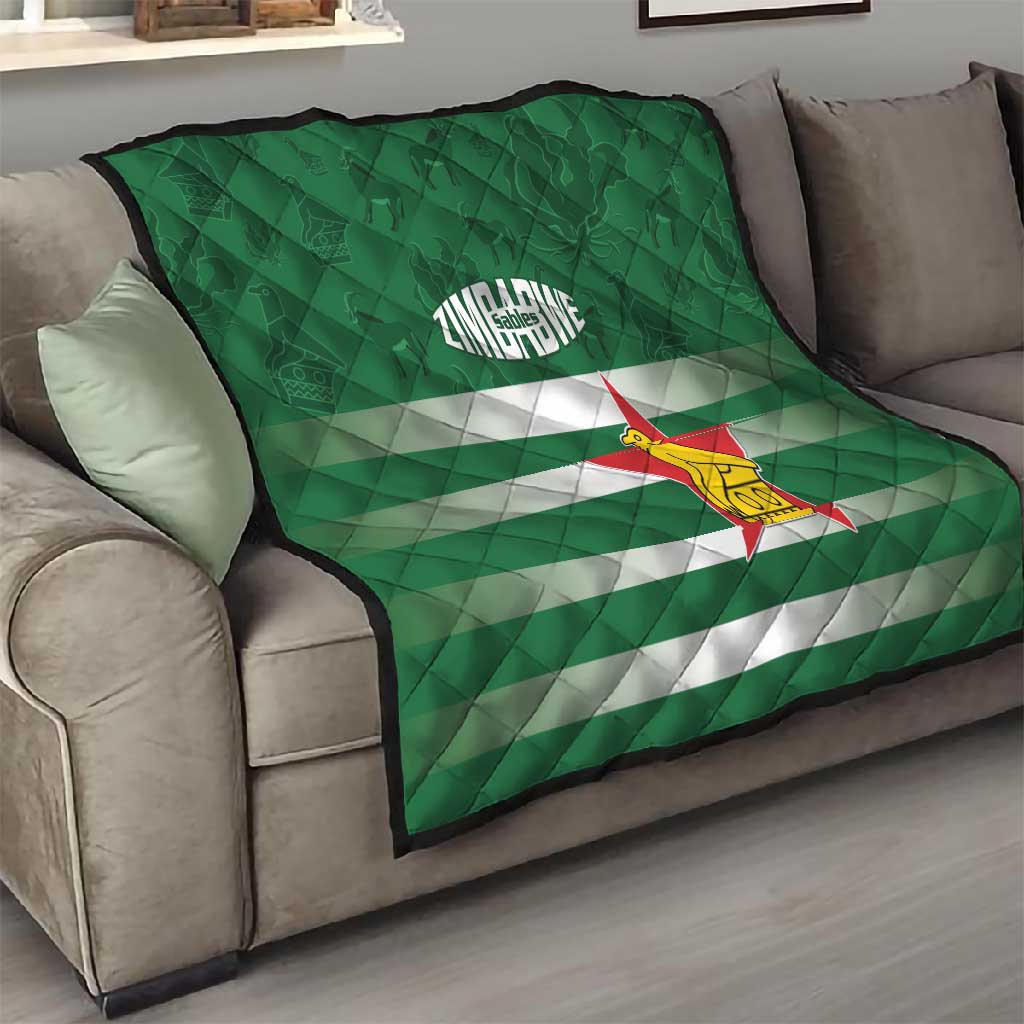 Rugby Zimbabwe Quilt Go Champions Sables - African Pride