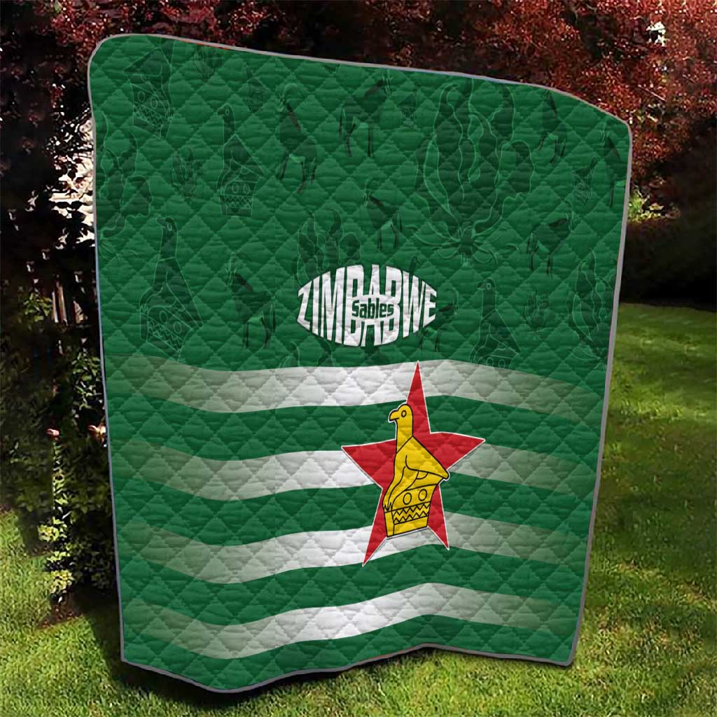Rugby Zimbabwe Quilt Go Champions Sables - African Pride