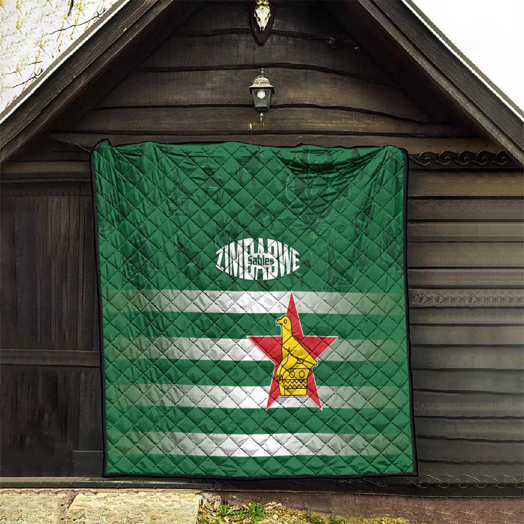 Rugby Zimbabwe Quilt Go Champions Sables - African Pride