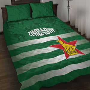 Rugby Zimbabwe Quilt Bed Set Go Champions Sables - African Pride