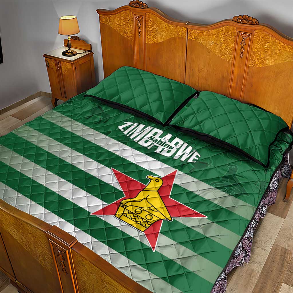 Rugby Zimbabwe Quilt Bed Set Go Champions Sables - African Pride