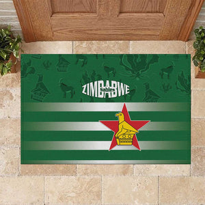 Rugby Zimbabwe Rubber Doormat Go Champions Sables - African Pride