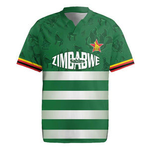 Rugby Zimbabwe Custom Rugby Jersey Go Champions Sables - African Pride