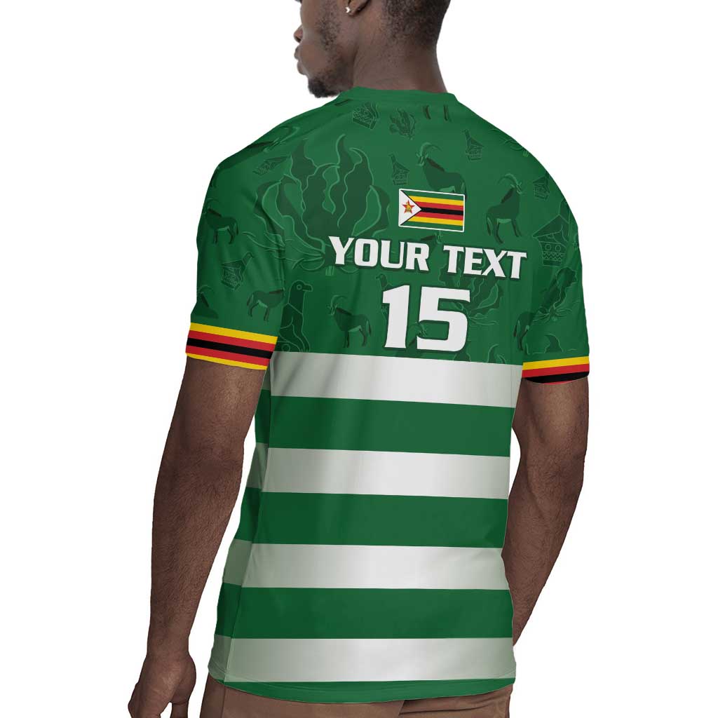 Rugby Zimbabwe Custom Rugby Jersey Go Champions Sables - African Pride
