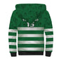 Rugby Zimbabwe Custom Sherpa Hoodie Go Champions Sables - African Pride
