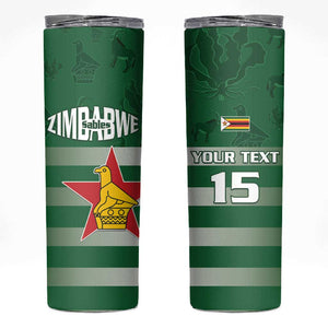 Rugby Zimbabwe Custom Skinny Tumbler Go Champions Sables - African Pride