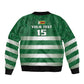 Rugby Zimbabwe Custom Sleeve Zip Bomber Jacket Go Champions Sables - African Pride