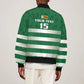 Rugby Zimbabwe Custom Sleeve Zip Bomber Jacket Go Champions Sables - African Pride