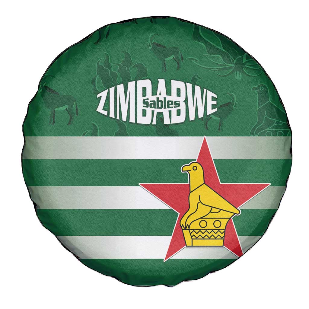 Rugby Zimbabwe Spare Tire Cover Go Champions Sables - African Pride