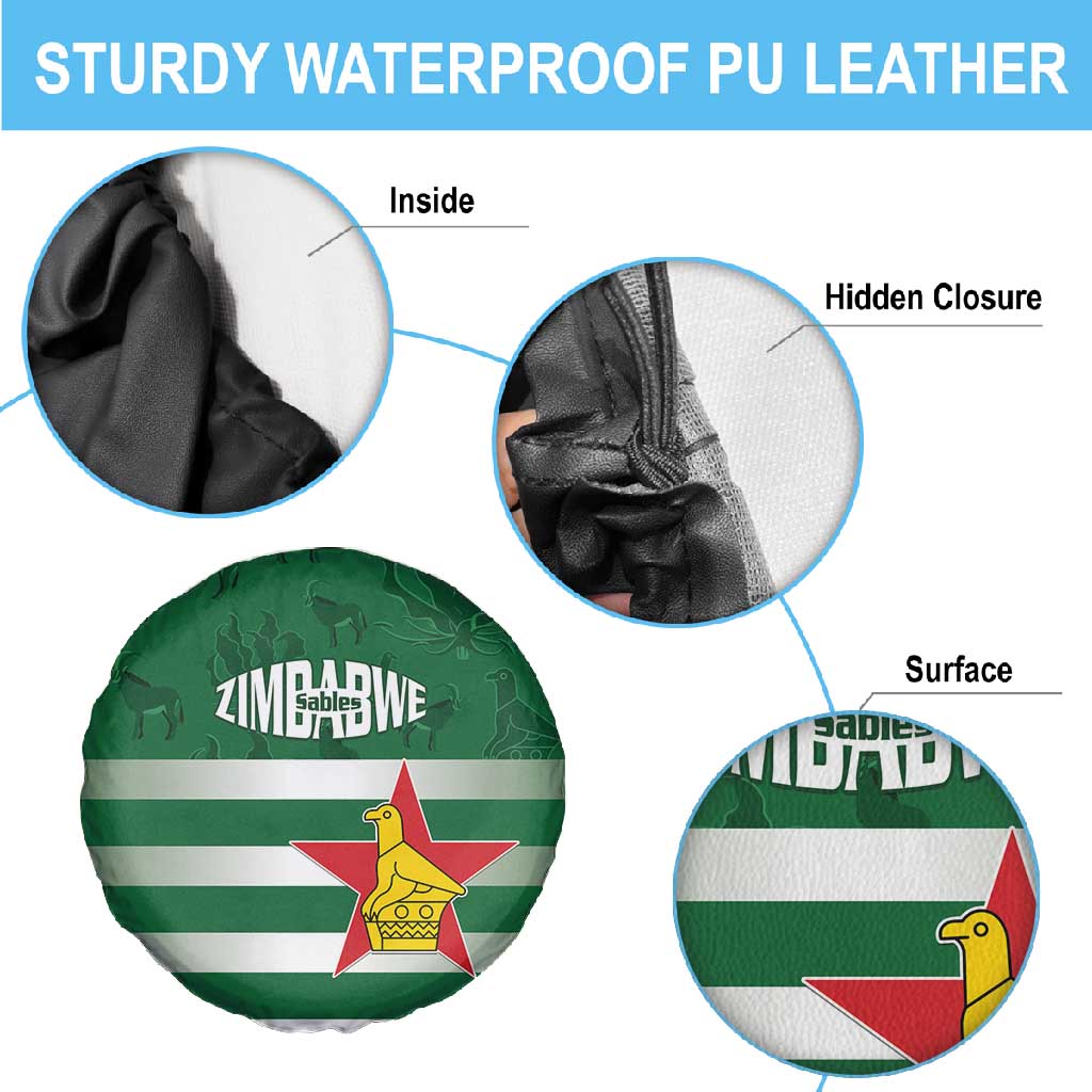 Rugby Zimbabwe Spare Tire Cover Go Champions Sables - African Pride