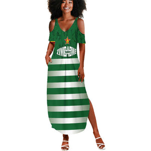 Rugby Zimbabwe Custom Summer Maxi Dress Go Champions Sables - African Pride