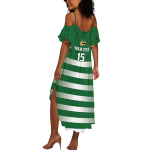 Rugby Zimbabwe Custom Summer Maxi Dress Go Champions Sables - African Pride