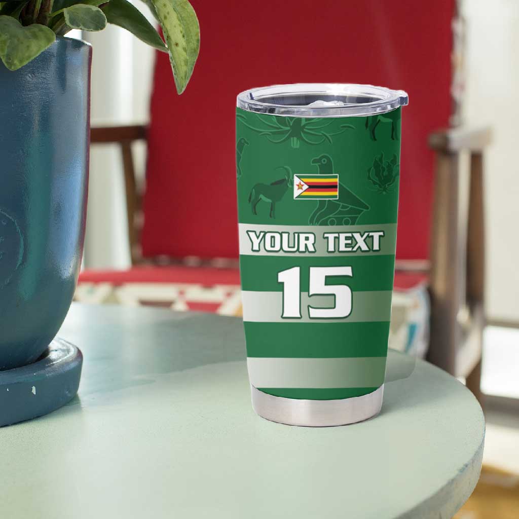 Rugby Zimbabwe Custom Tumbler Cup Go Champions Sables - African Pride