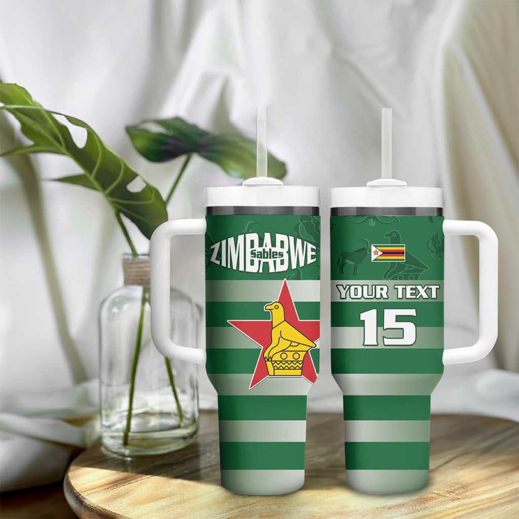 Rugby Zimbabwe Custom Tumbler With Handle Go Champions Sables - African Pride