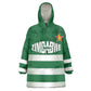 Rugby Zimbabwe Custom Wearable Blanket Hoodie Go Champions Sables - African Pride