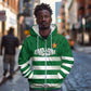 Rugby Zimbabwe Custom Zip Hoodie Go Champions Sables - African Pride