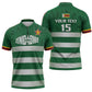 Rugby Zimbabwe Custom Zipper Polo Shirt Go Champions Sables