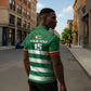 Rugby Zimbabwe Custom Zipper Polo Shirt Go Champions Sables