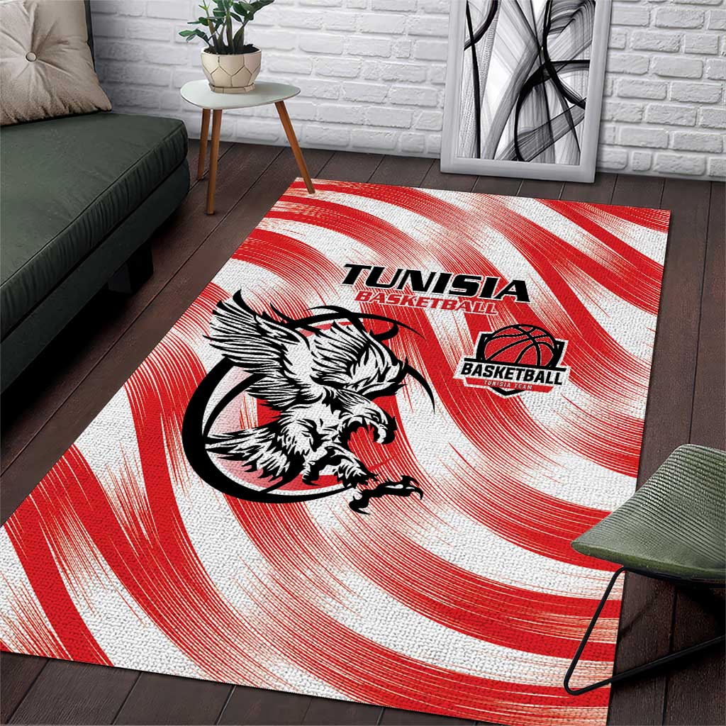 Afro Basketball Tunisia Area Rug Go Eagles of Carthage - African Pride