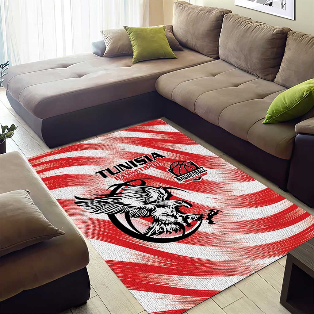 Afro Basketball Tunisia Area Rug Go Eagles of Carthage - African Pride