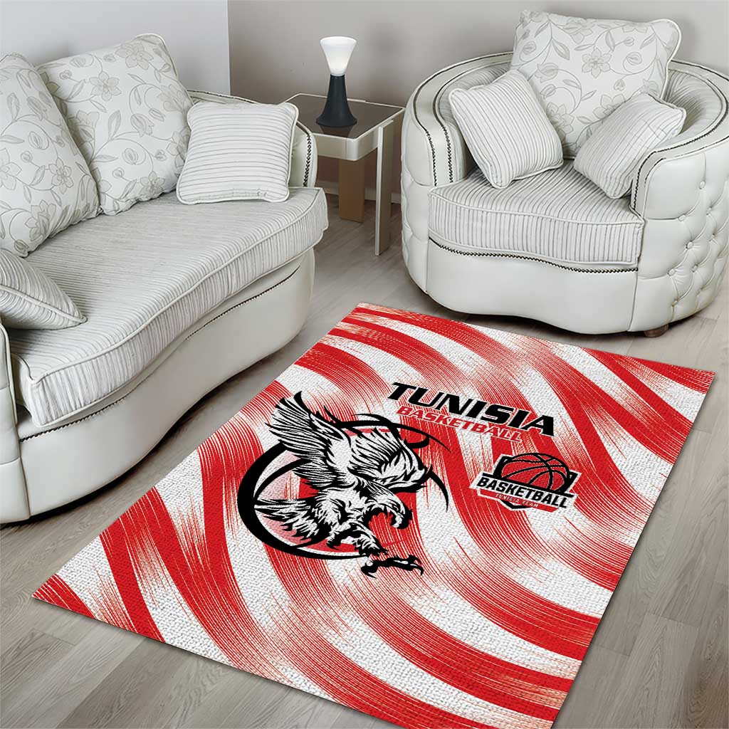 Afro Basketball Tunisia Area Rug Go Eagles of Carthage - African Pride