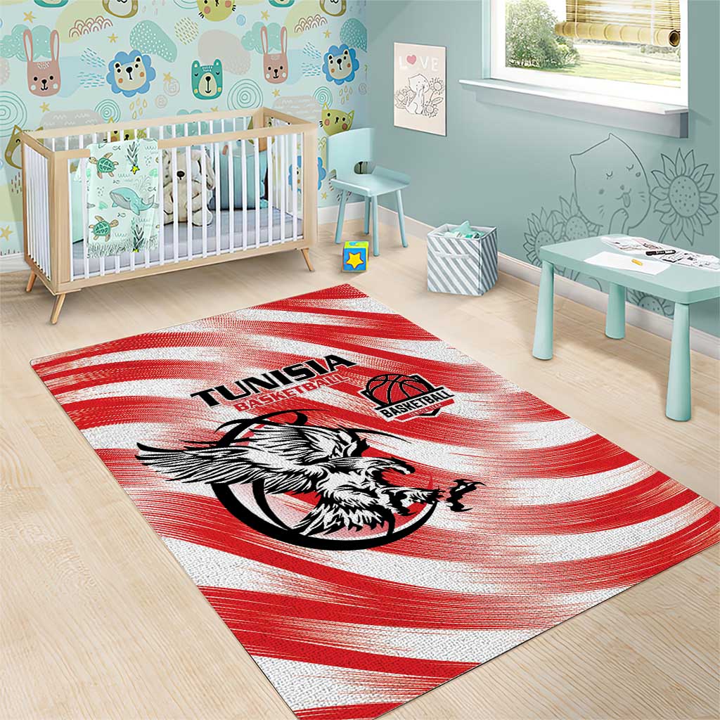 Afro Basketball Tunisia Area Rug Go Eagles of Carthage - African Pride
